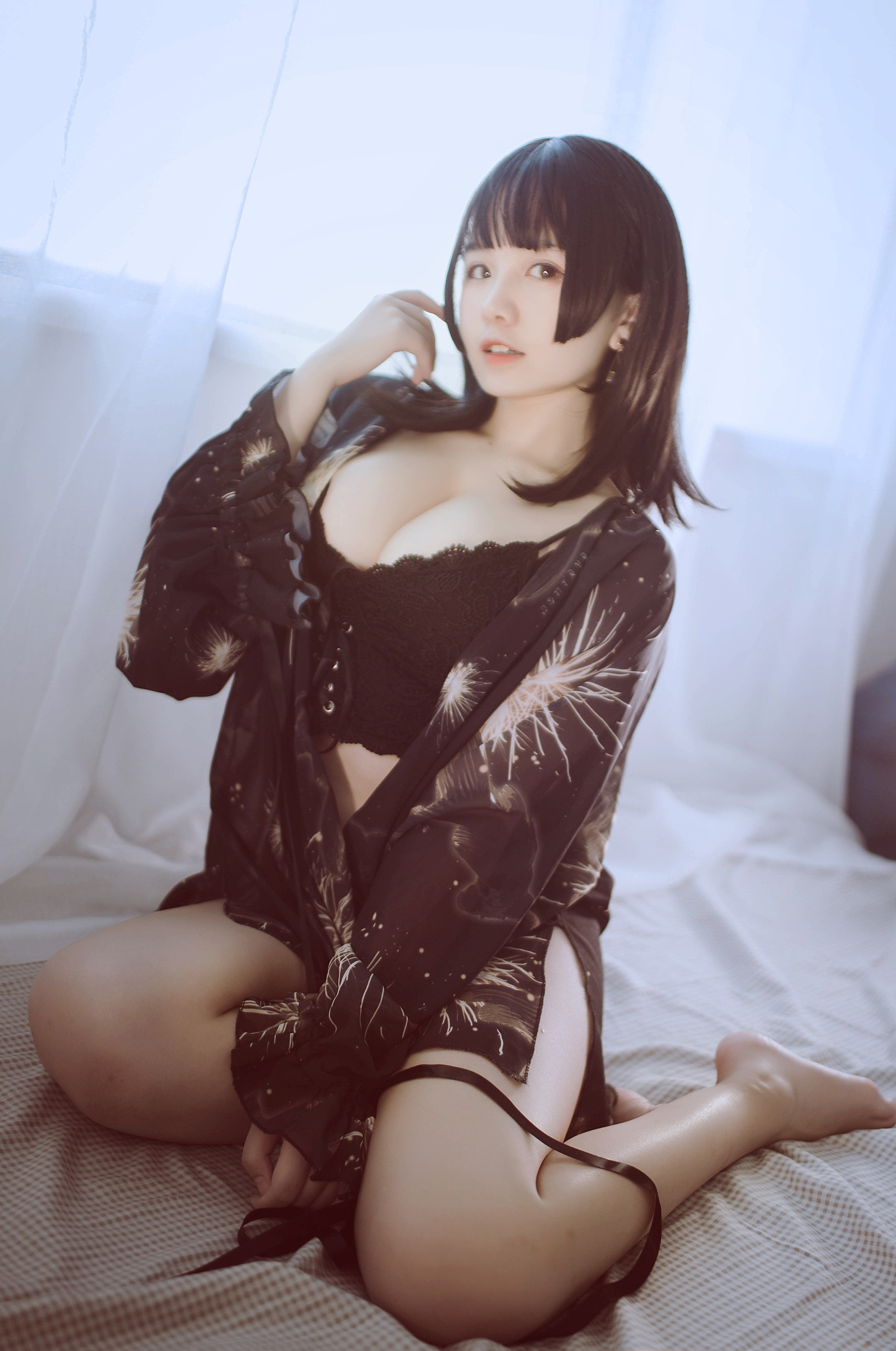图片[1]-阿半今天很开心 – NO.015 黑色吊带[23P]-XikXak